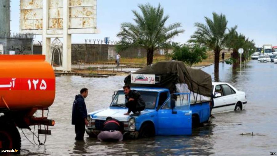 بارش شدید در استان بوشهر؛غرق شدن یک شناور و تعطیلی مدارس 2