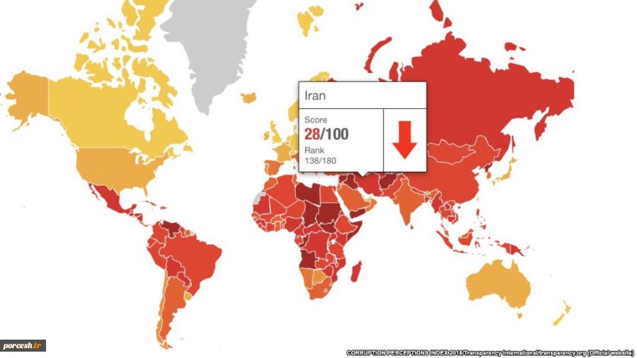 سقوط ایران به رتبه ۱۳۸ «فساد مالی» در جهان در گزارش تازه «شفافیت بین‌المللی»  2