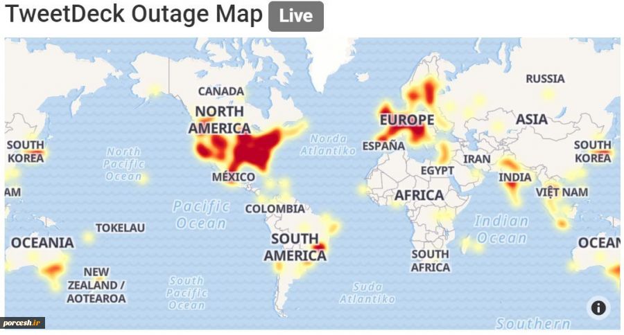 توئیتر دچار اختلال جهانی شد 2