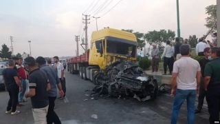 سه کشته و ۱۱ مجروح در تصادف تریلی با ۹ خودرو در جاده قدیم تهران-قم