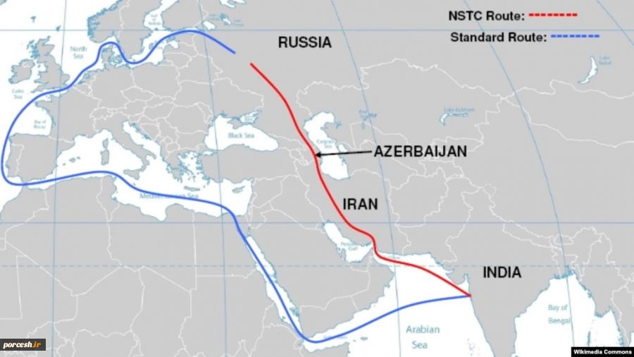 مسیر دورزدن ترانزیت ایران